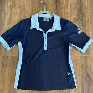 Foray Golf Navy and Light Blue Polo Shirt - Size M/L